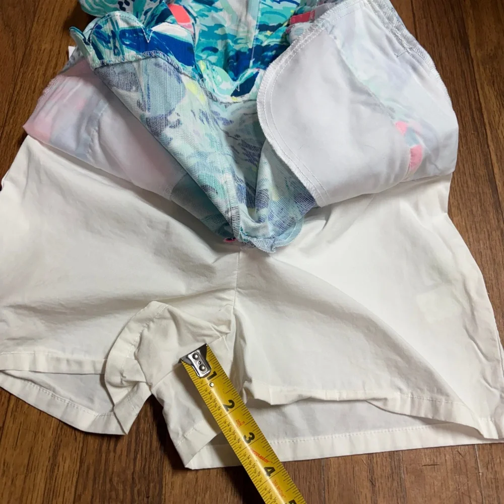 Lily Pulitzer Women's Sz  00Tennis Skort Pockets Scalloped Hem Stretch - Picture 7 of 8